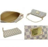 BOLSA LOUIS VUITTON EVA CLUTCH DAMIER AZUR - DUAS ALÇAS