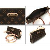 BOLSA LOUIS VUITTON EVA CLUTCH MONOGRAM - DUAS ALÇAS